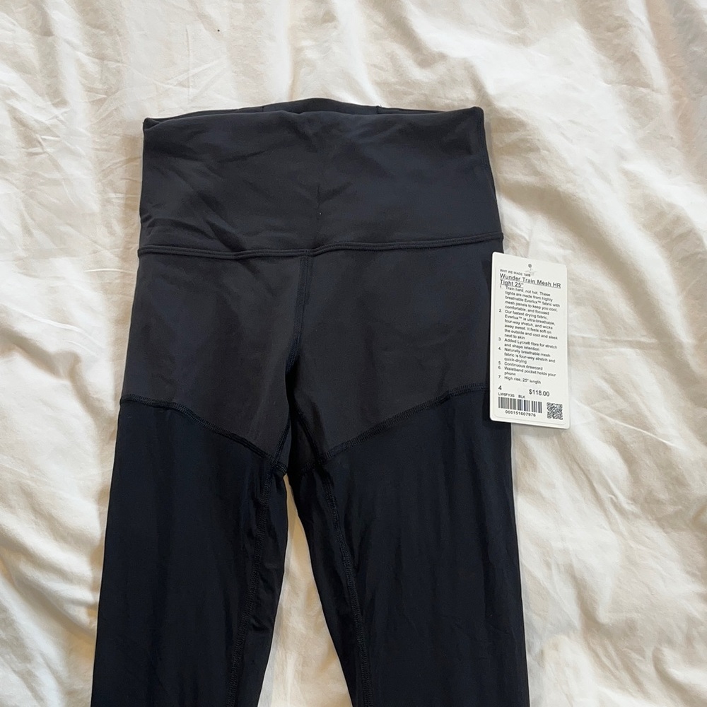 NWT lululemon Wunder Train Mesh 25” Tight